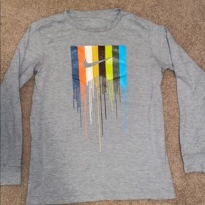 Nike paint drip logo waffle long sleeve t shirt